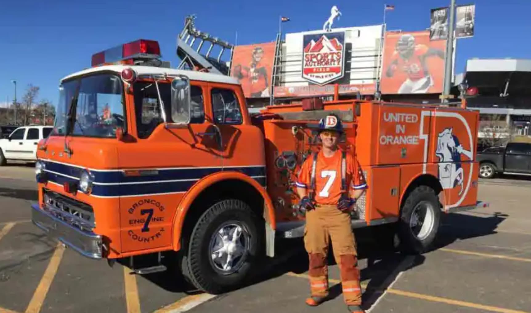 fire apparatus - Sports Authorit D United In Orange Broncos Engine Countr 7